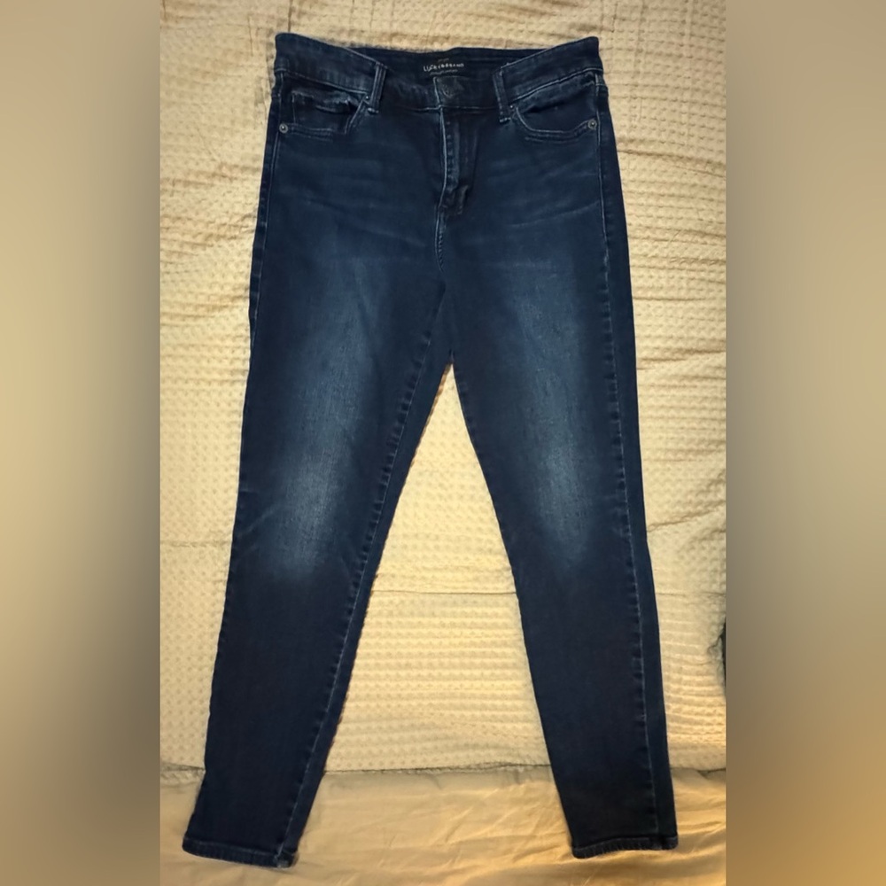 Dark Wash Mid-Rise Skinny Jeans - Lucky Brand